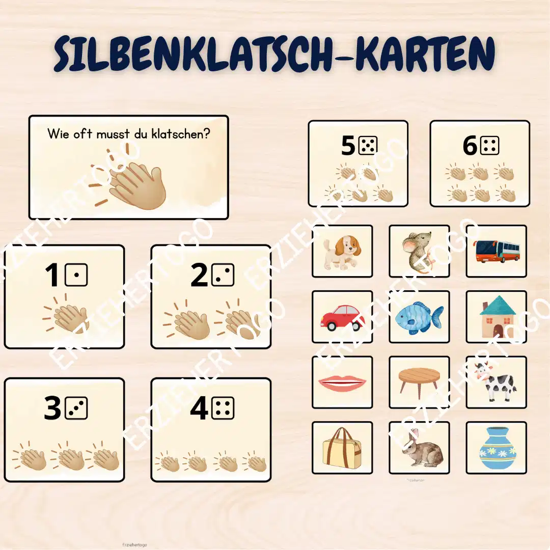 Silbenklatsch-Karten 👏 💬