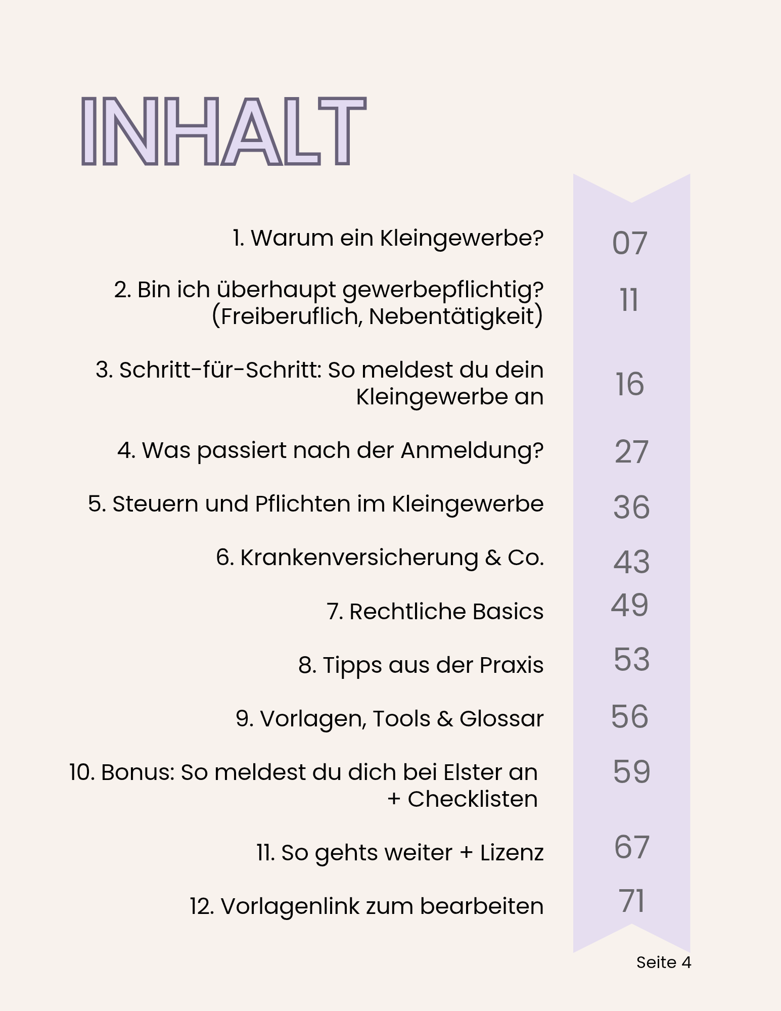 Inhaltsverzeichnis