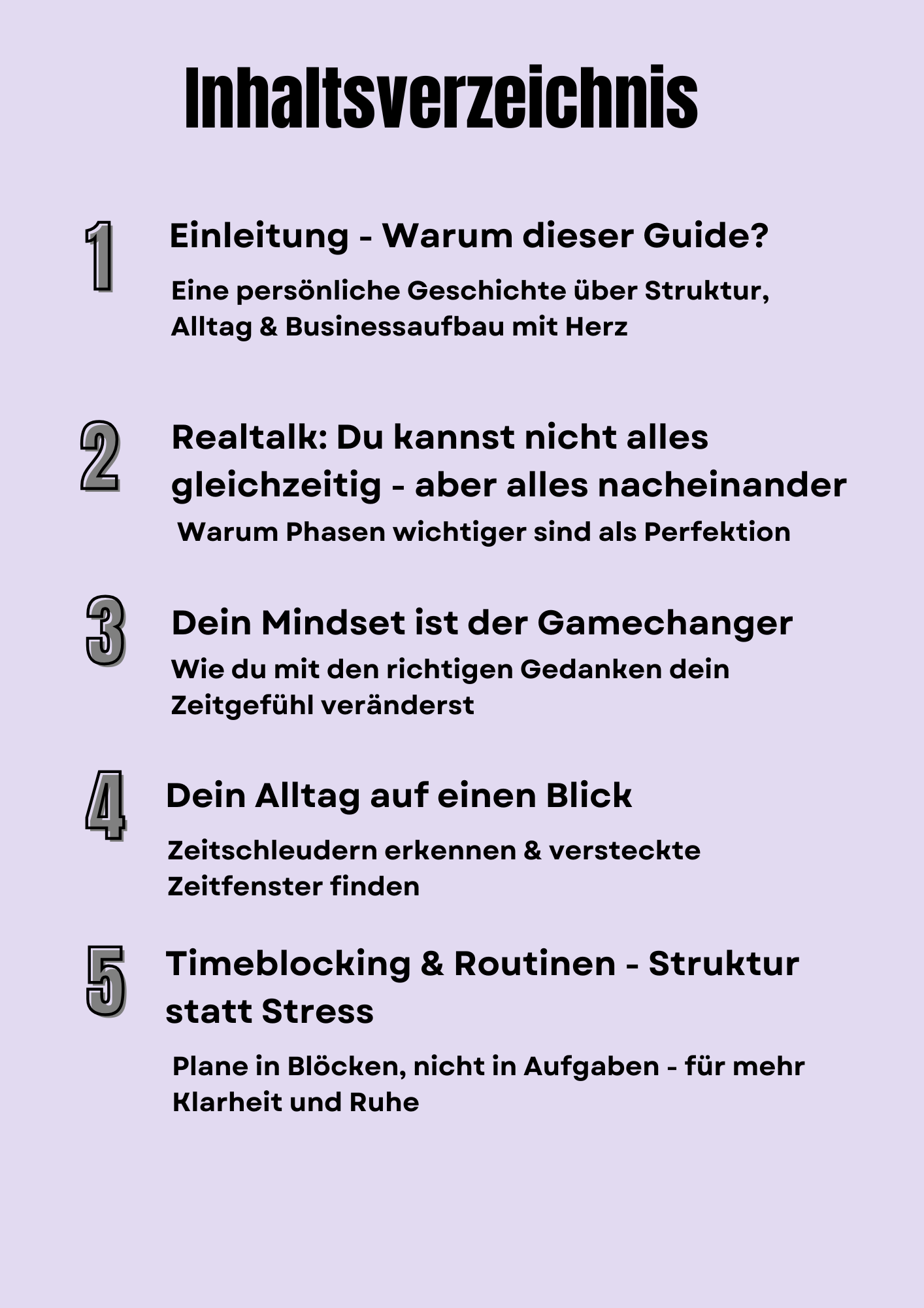 Inhaltsverzeichnis