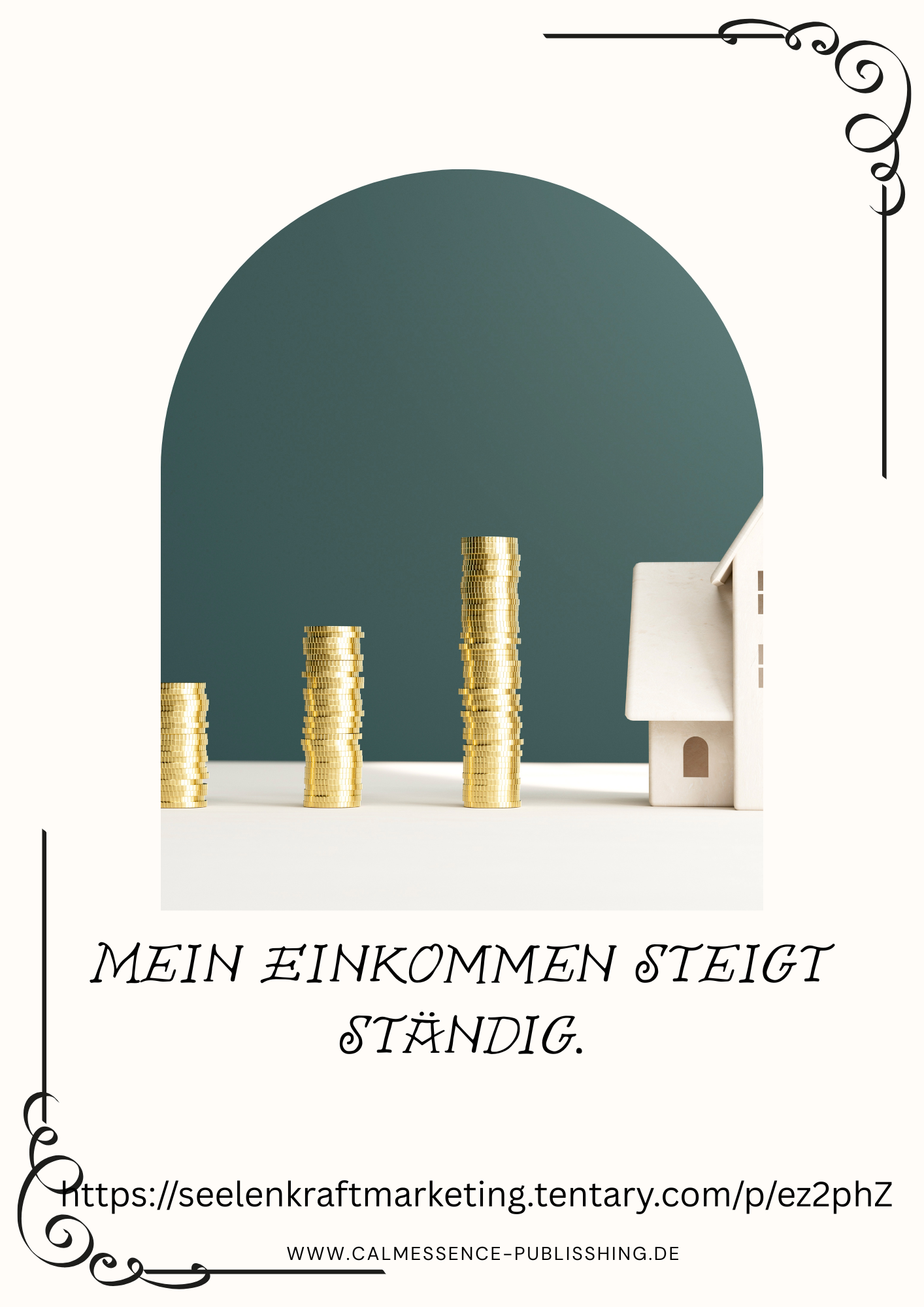 Mein Einkommen steigt ständig.Diese Affirmation richtet deinen Blick nach vorne. Sie unterstützt dich dabei, Wachstum als etwas Natürliches zu betrachten und deinen eigenen Wert anzuerkennen. Wirkung: Zukunftsorientierung. Stärkung des Selbstwerts.