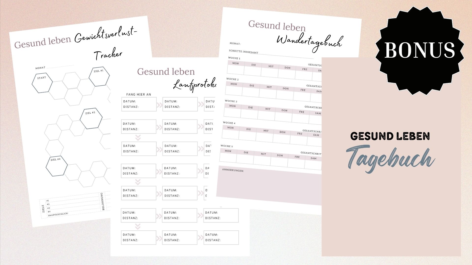 Gesund leben Planner