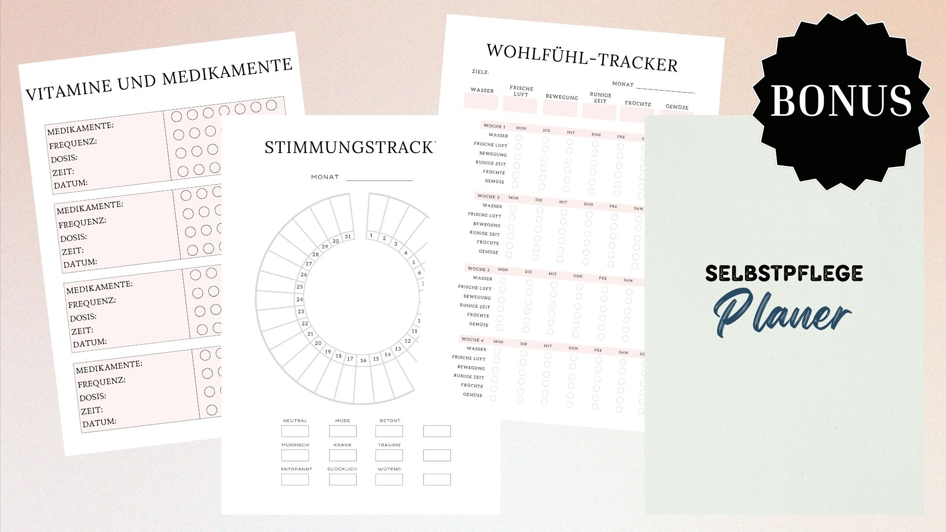 BONUS PLR Selbstpflege Planner