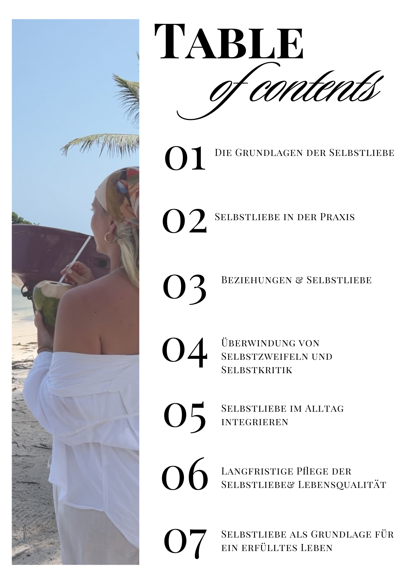 Inhaltsverzeichnis Selbstliebe PLR