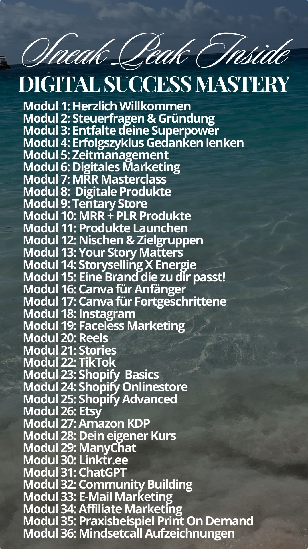 Modulübersicht