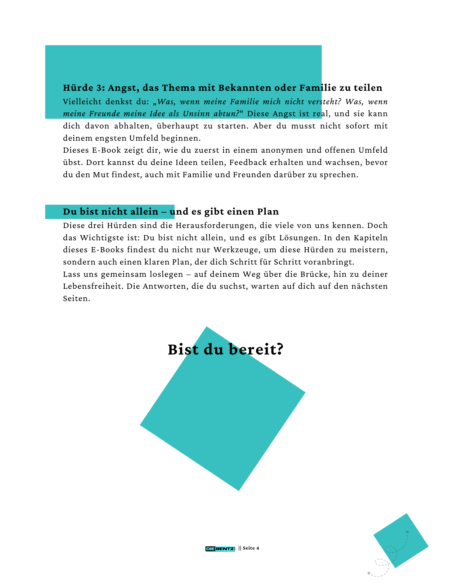 Original Seite aus dem E-Book Schluss mit Blockaden