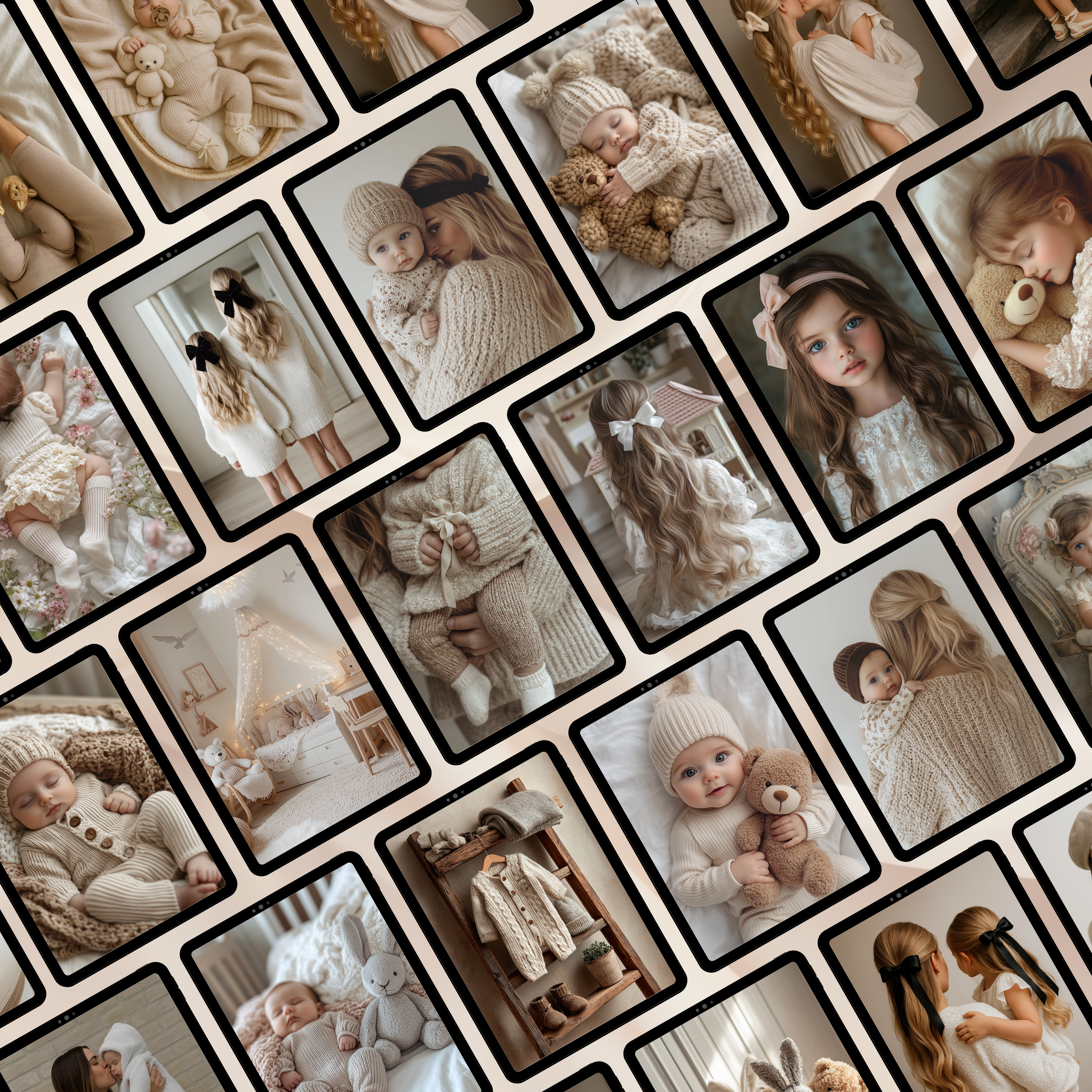 Beige Mom Aesthetic Stock Fotos