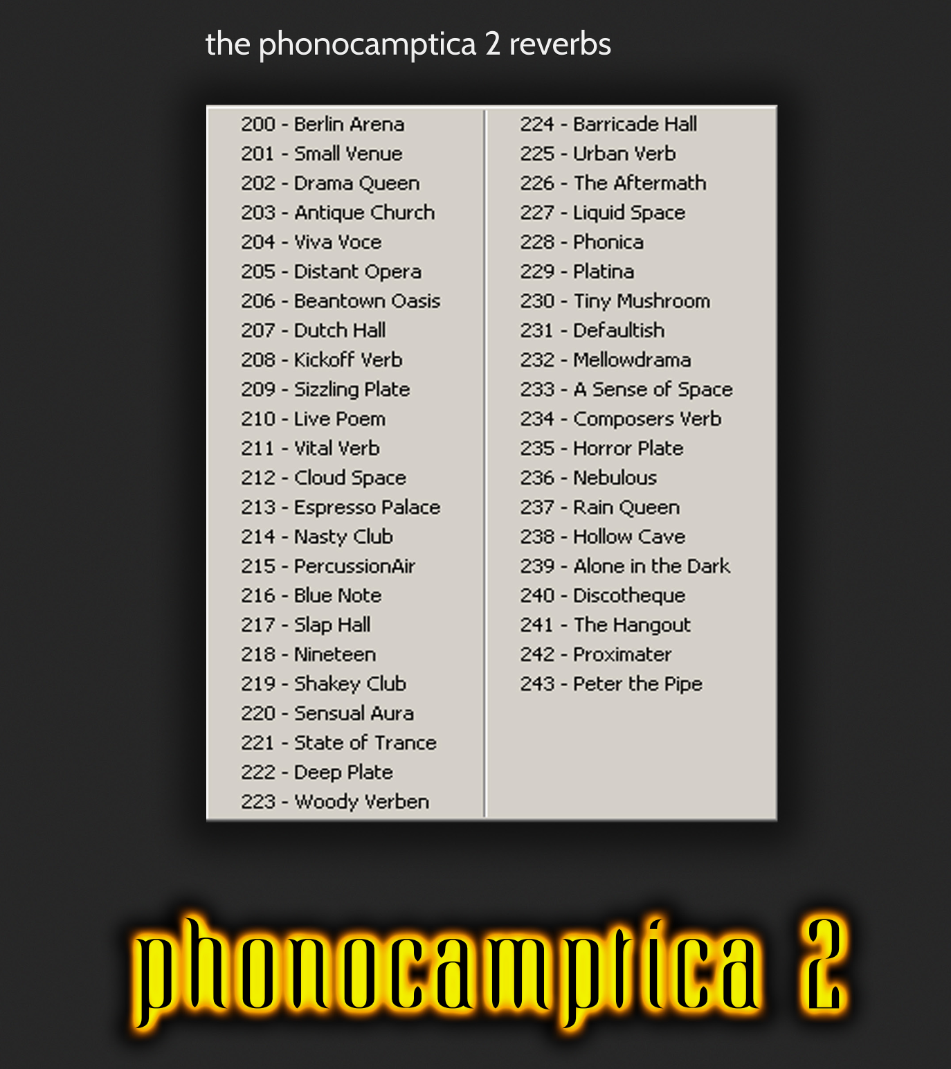 PHONOCAMPITCA 2