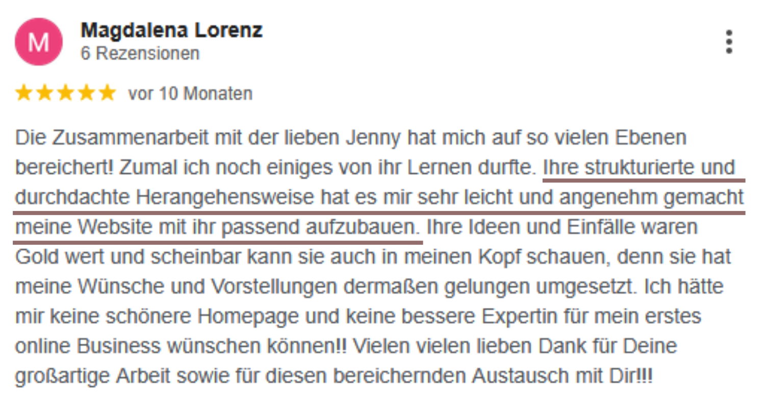Feedback Magdalena