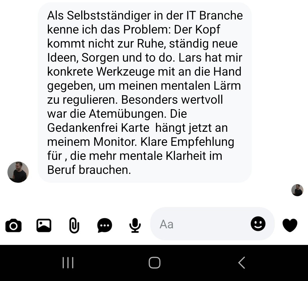 Testimonial Gedanken