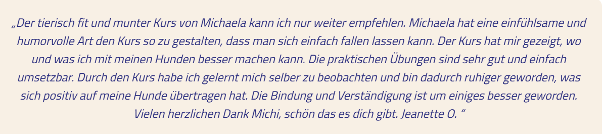 Kundenfeedback Intensivkurs