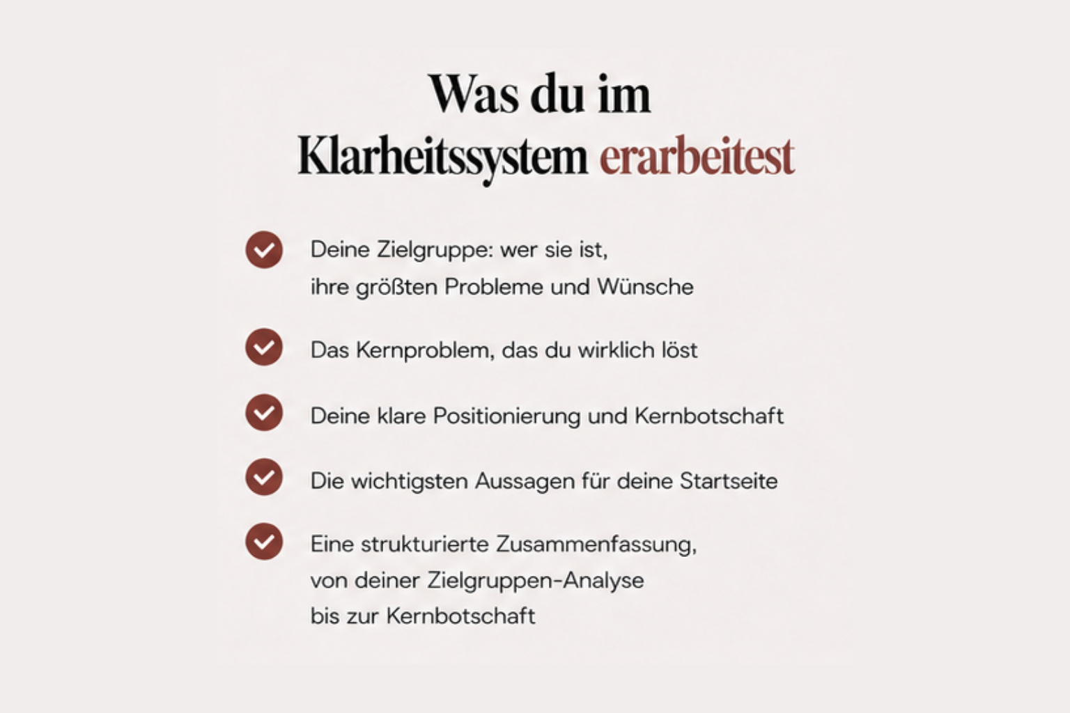 Was du erarbeitest