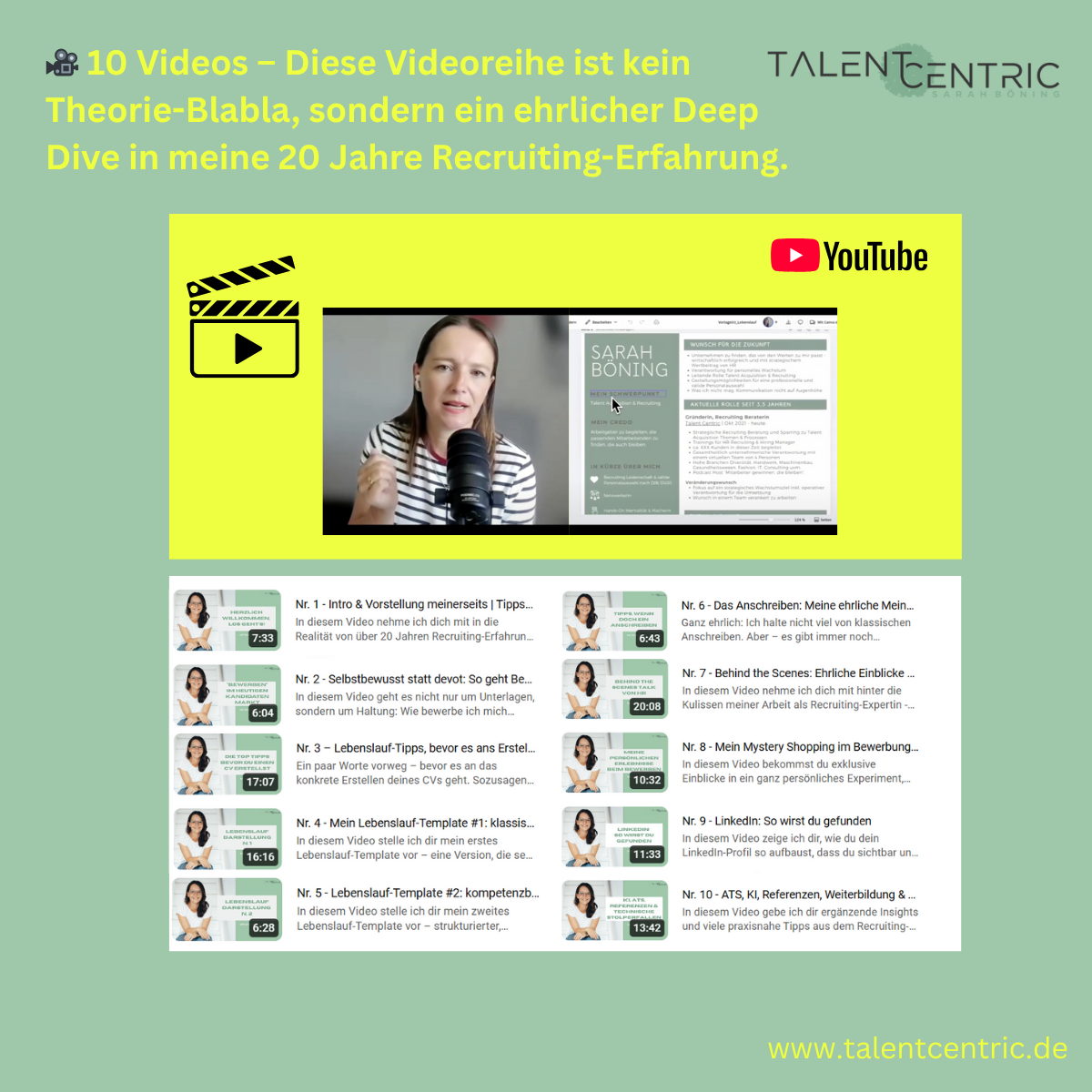 YouTube Bewerbungstipps 10 Videos