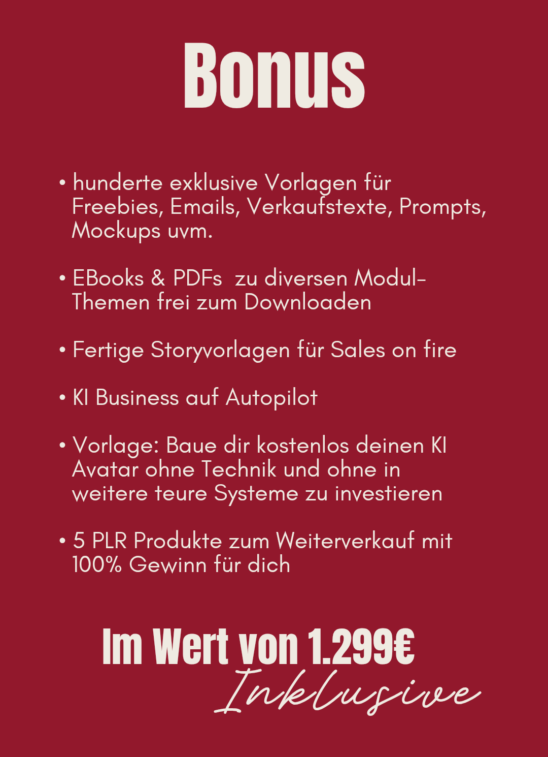 Bonus-Inhalte und Storyvorlagen von The Passive System
